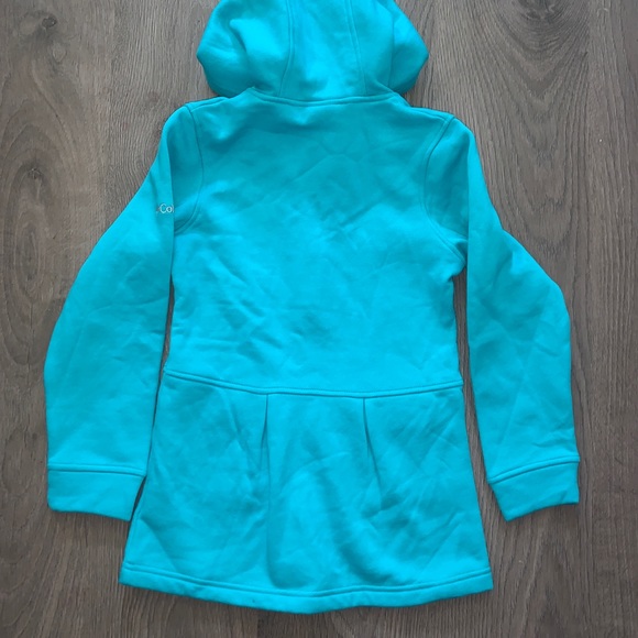 Columbia Girls Sweater Jacket Sz Small Blue - Picture 4 of 5